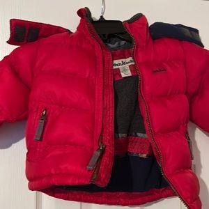 Oshkosh red jacket